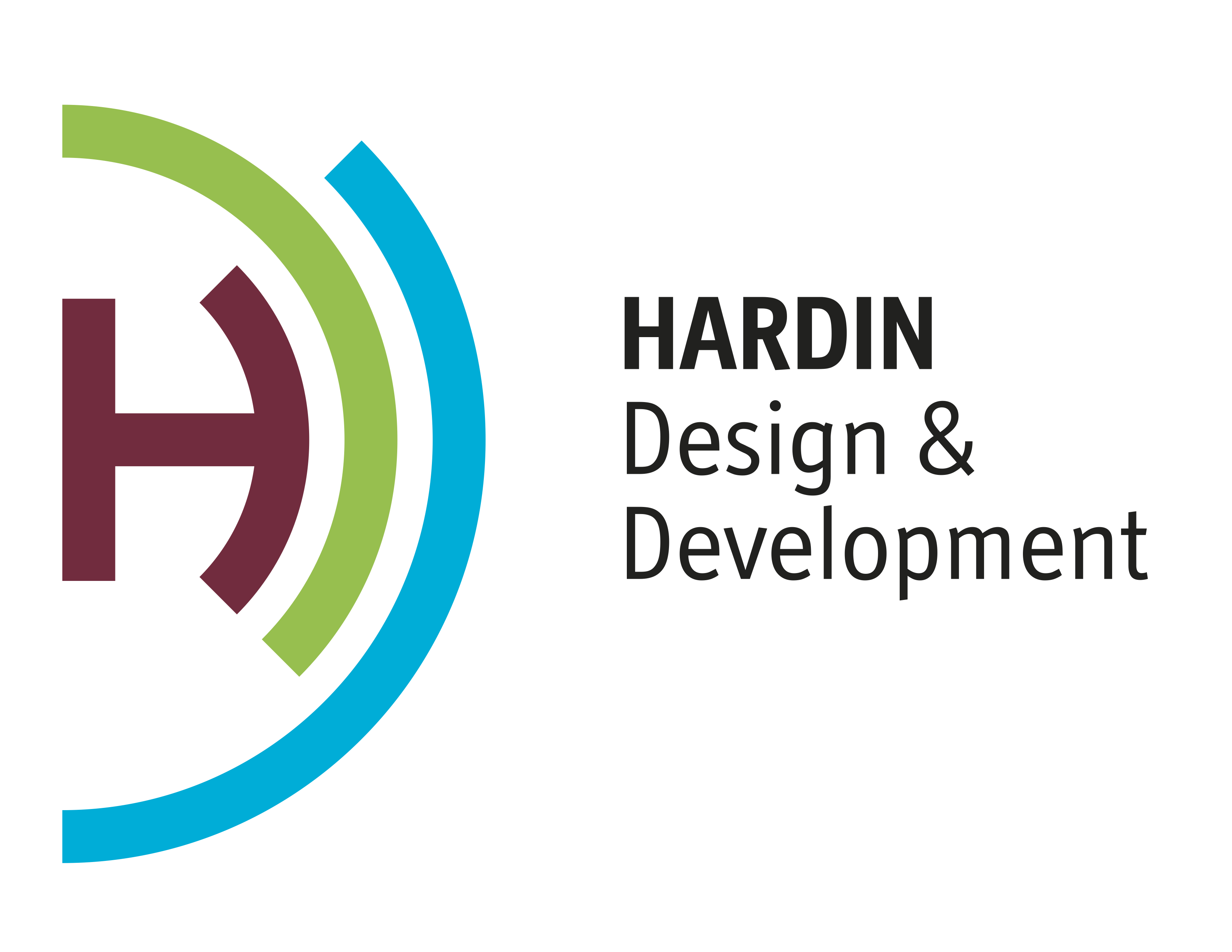 Hardin design and development logo